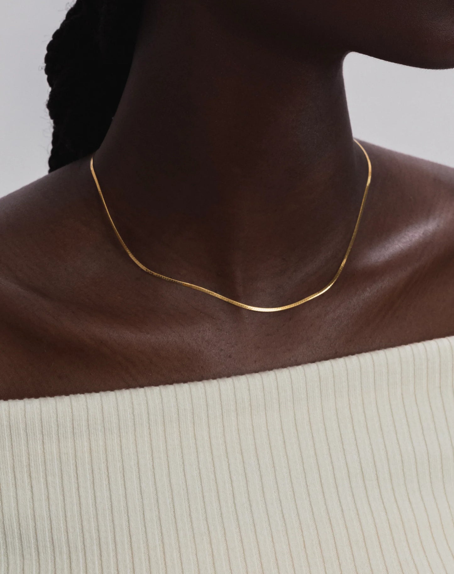 HERRINGBONE NECKLACE GOLD