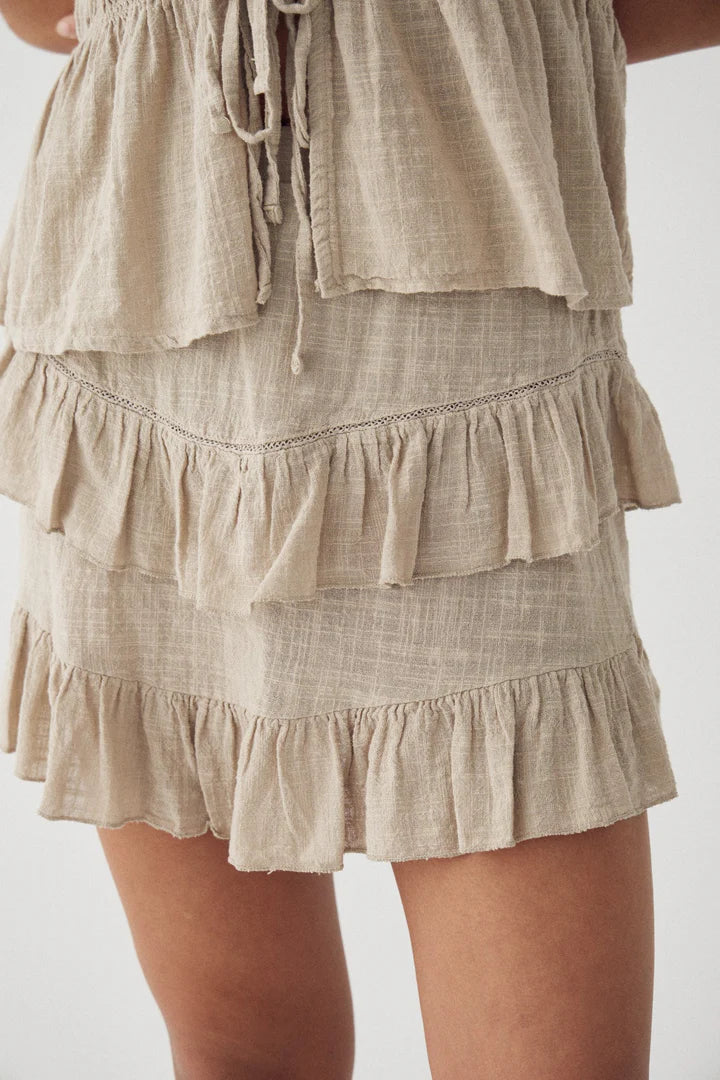 MARLIN SKIRT GREY IVORY