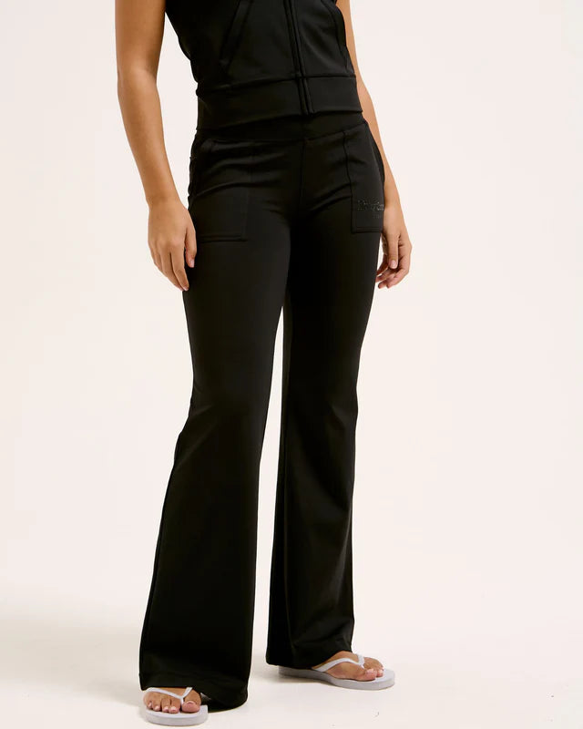 ACTIVEWEAR FARAH LOW RISE LEGGINGS BLACK
