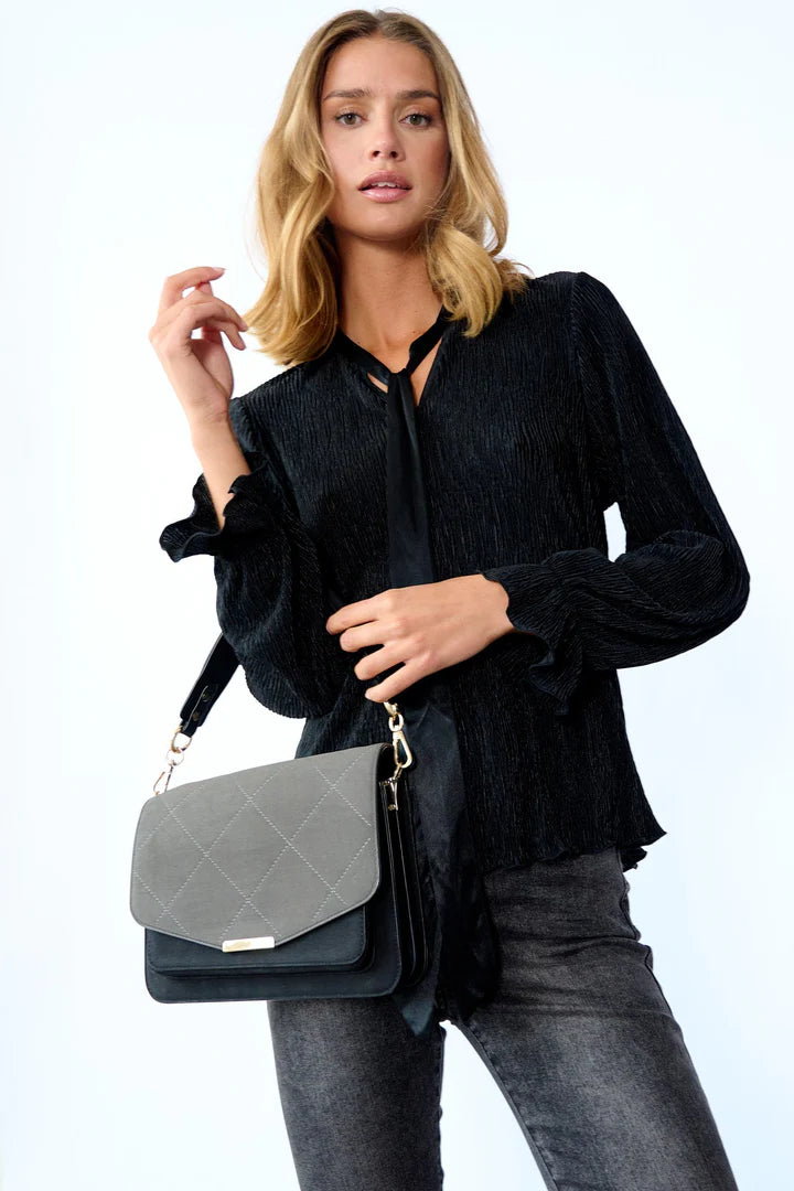 BLANCA MULTI COMPARTMENT BAG DARK GREY/BLACK