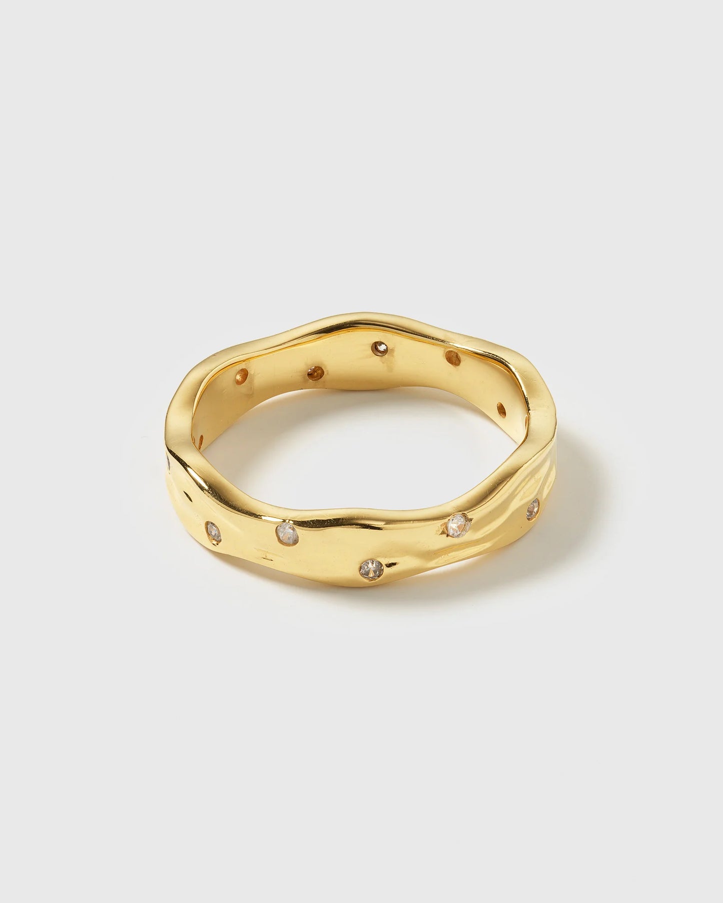 MELTING NARROW RING GOLD