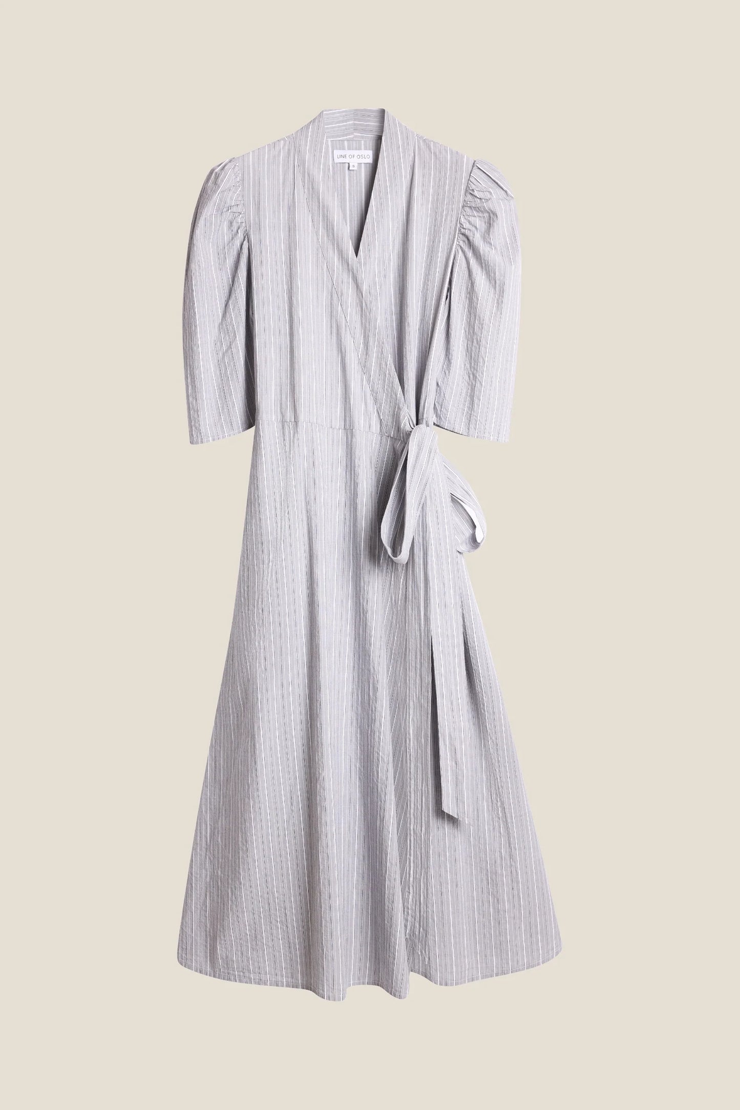 SCARLETT SHORT STRIPE DRESS GREY