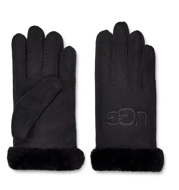 W SHEEPSKIN SEAM GLV BLACK