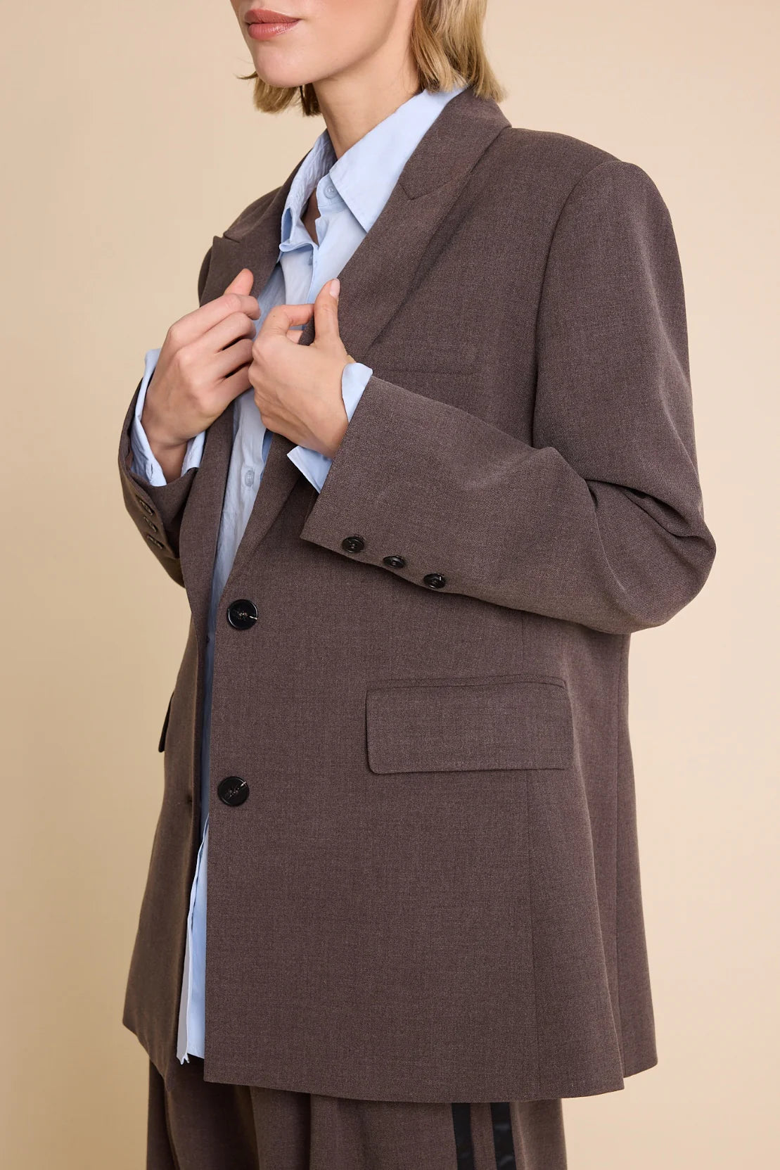 THE KID WOOL BLAZER BROWN