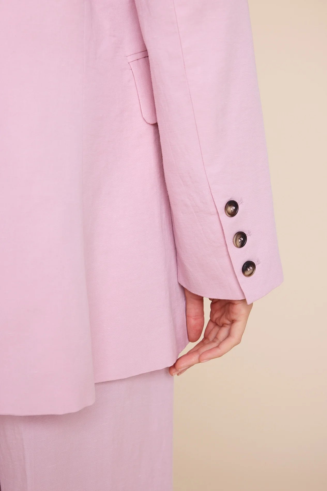 THE KID LINEN BLAZER PINK