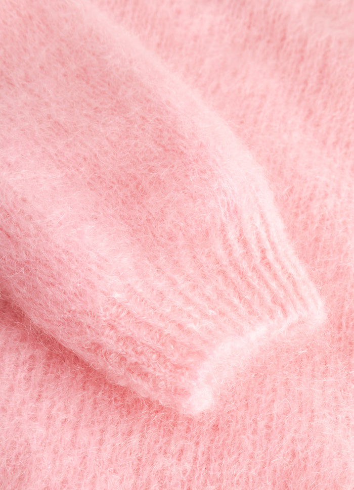 N-LORELL KNIT CARDIGAN BABY PINK