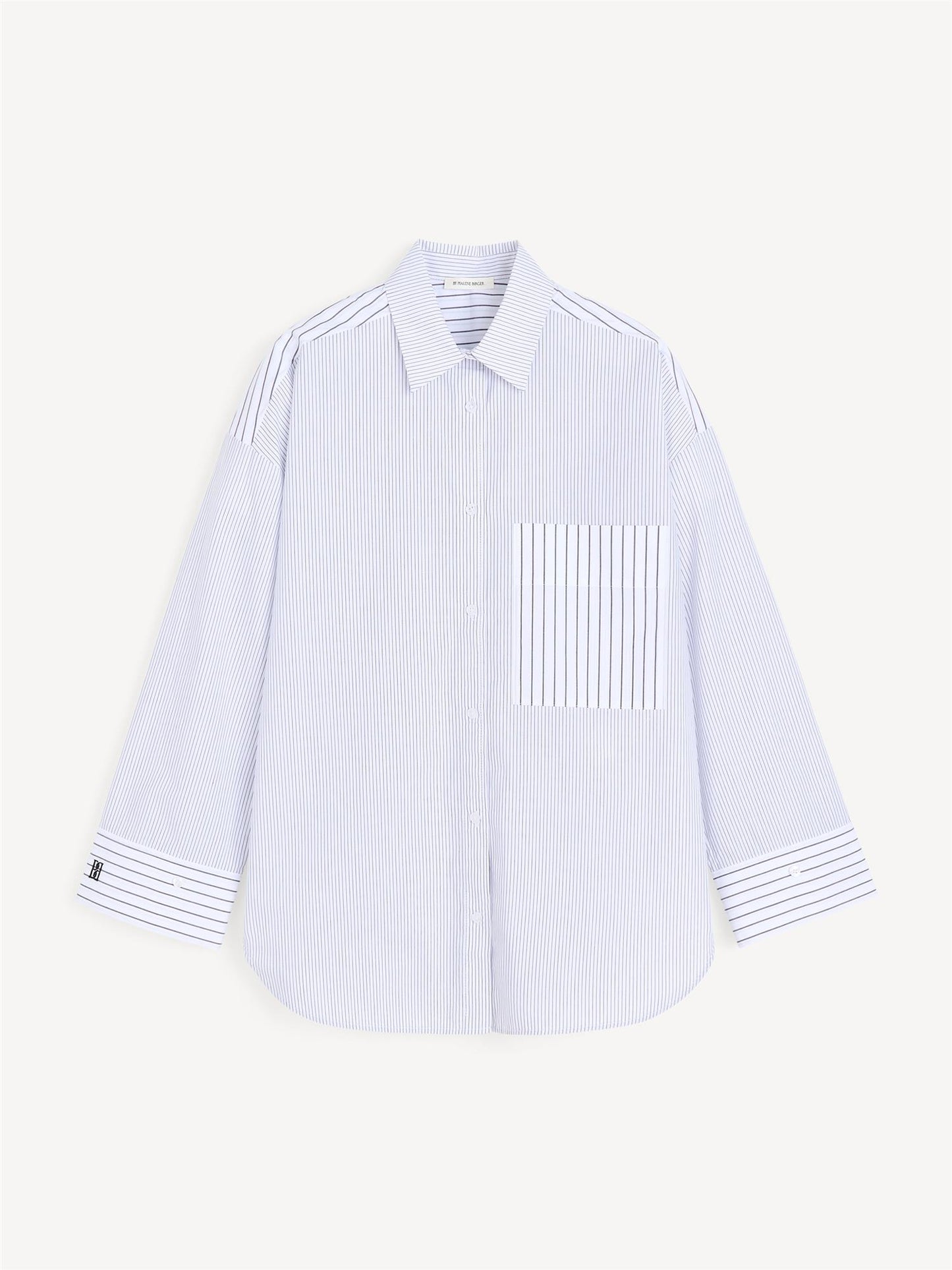 DERRIS COTTON SHIRT BLACK WHITE MIX