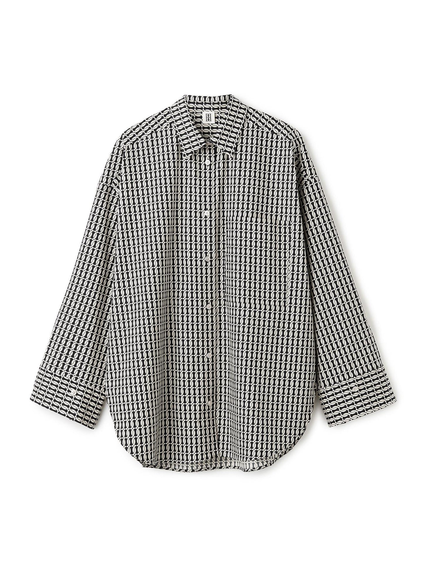 DERRIS SHIRT BLACK MONOGRAM