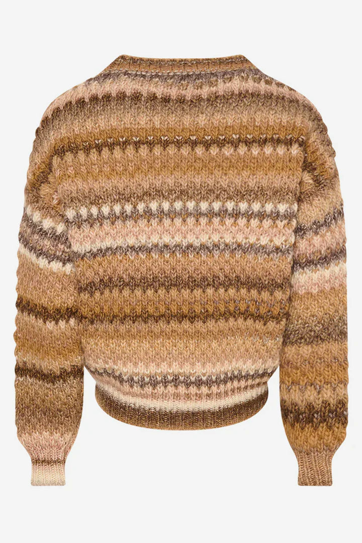 GIO KNIT SWEATER BROWN MIX