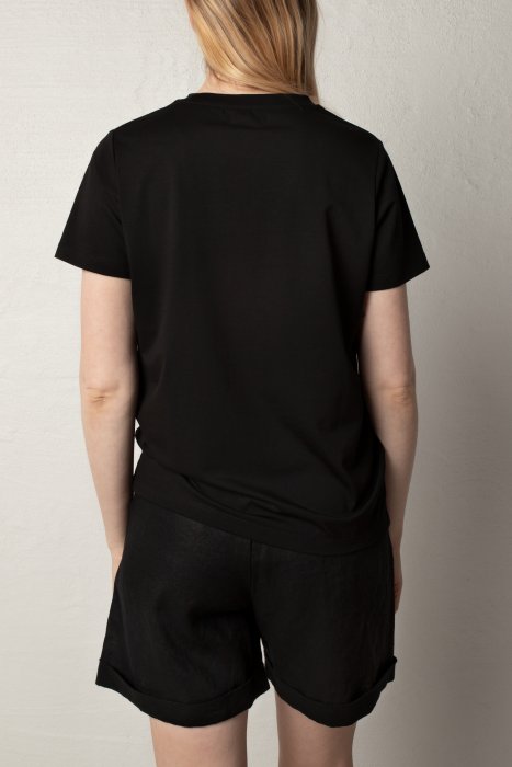 JENNA COTTON TEE BLACK