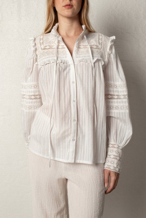KAROLINE BLOUSE WHITE