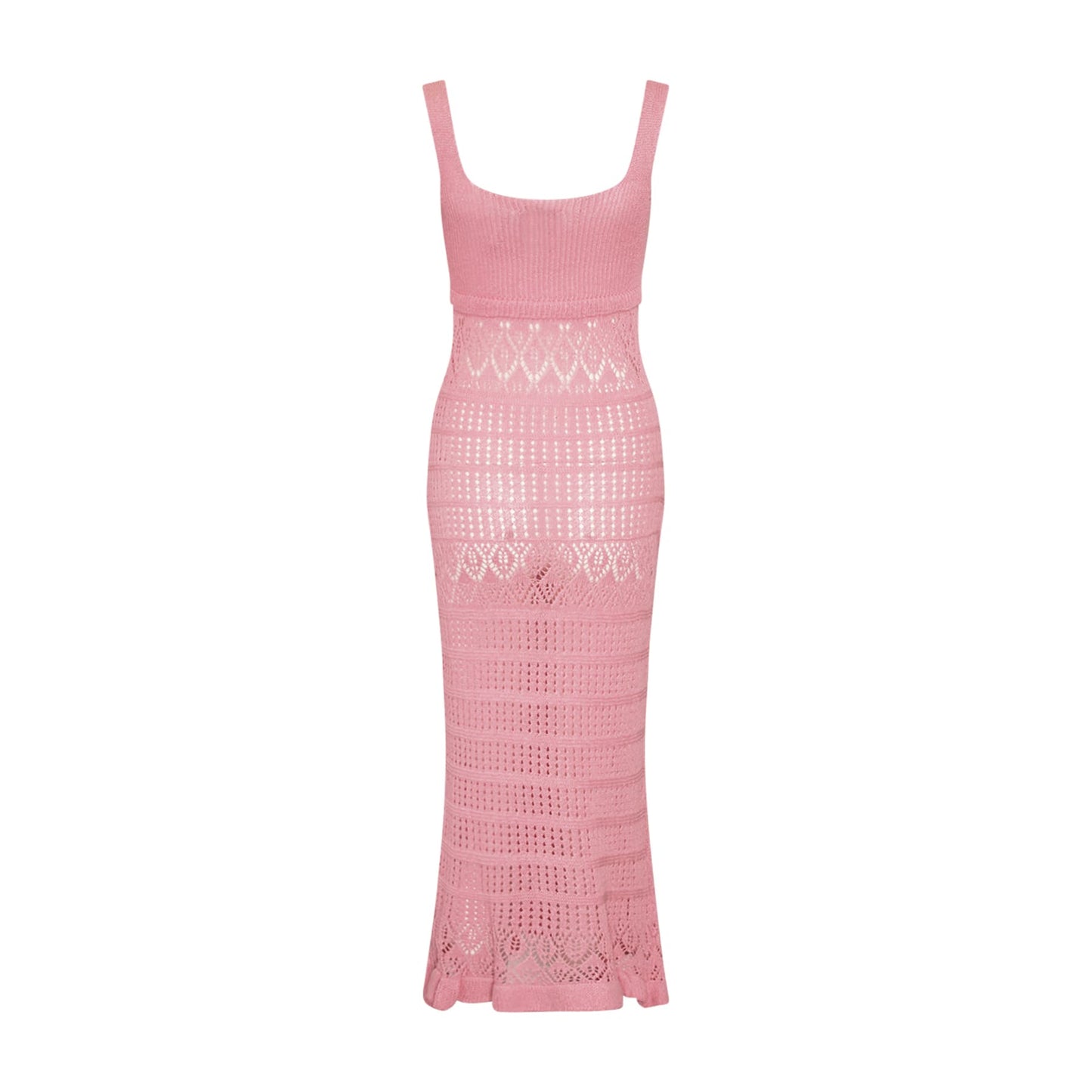 LACEY KNIT DRESS PINK