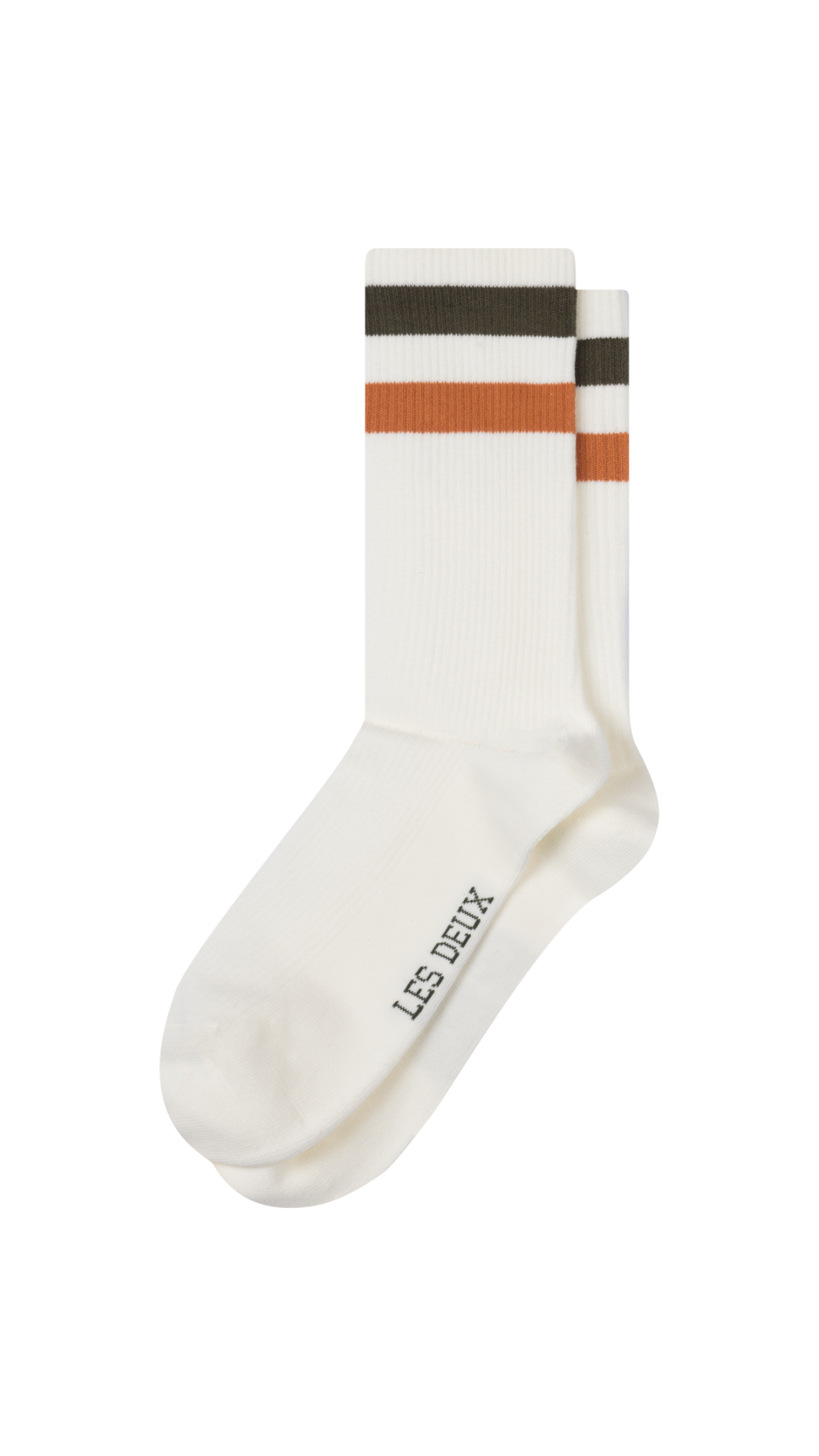 WOODS RIB STRIPE SOCKS 2 PACK
