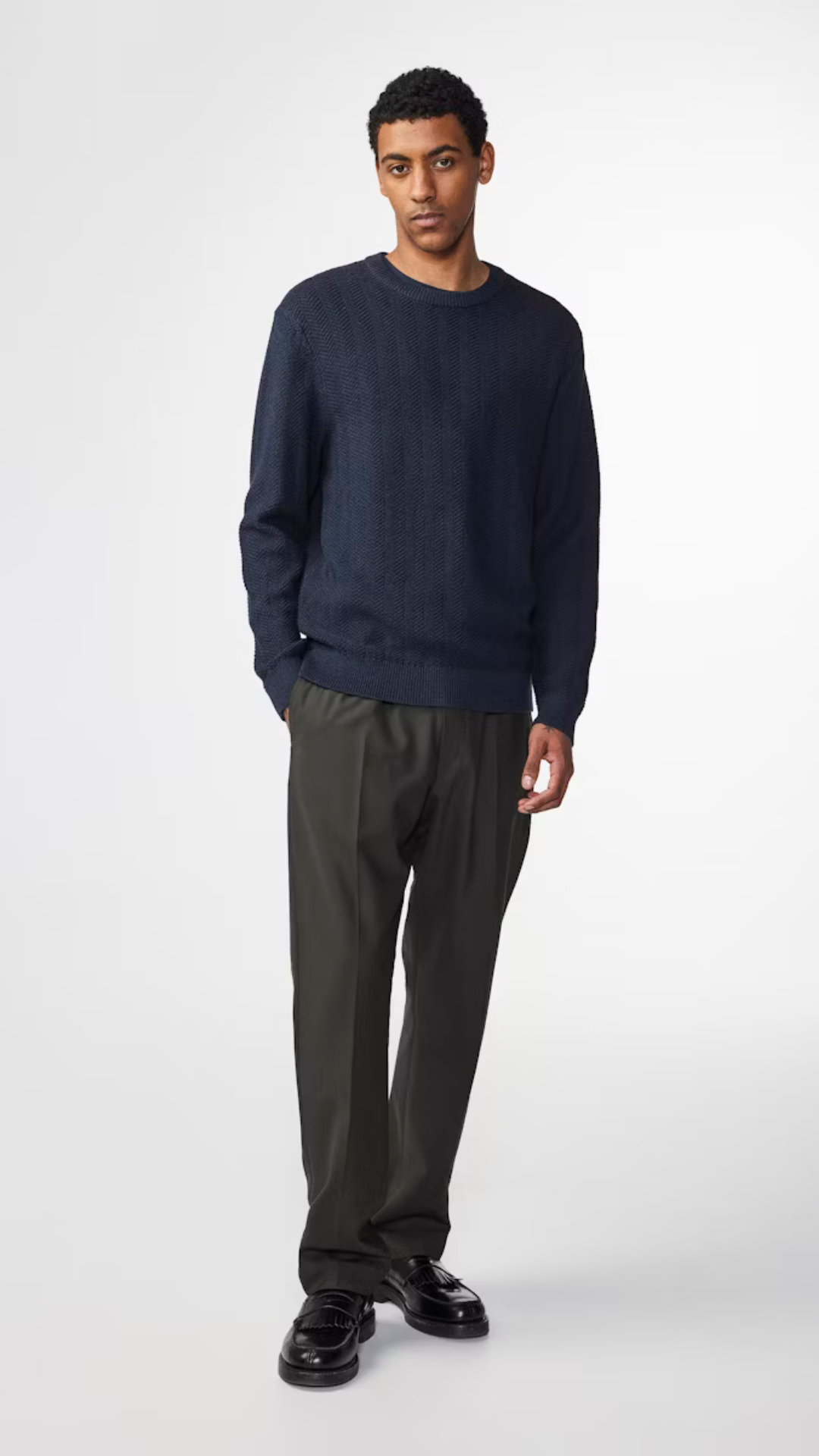 PETE SWEATER 6600 NAVY MELANGE