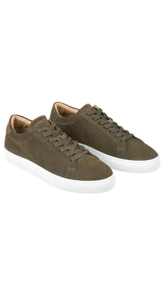 THEODOR SUEDE SNEAKER OLIVE NIGHT