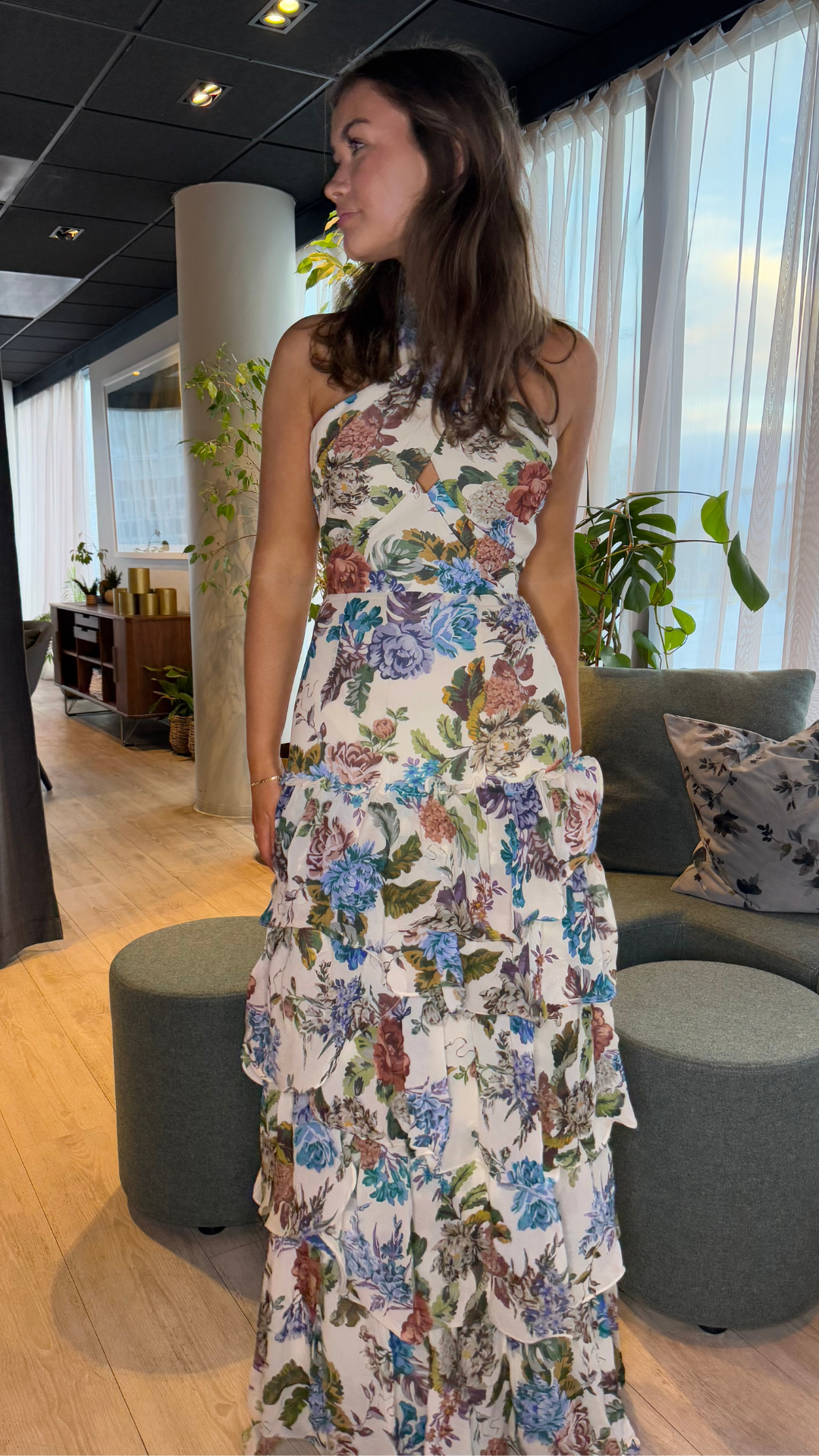 PALOMA MAXI DRESS BOTANIC FLORALS
