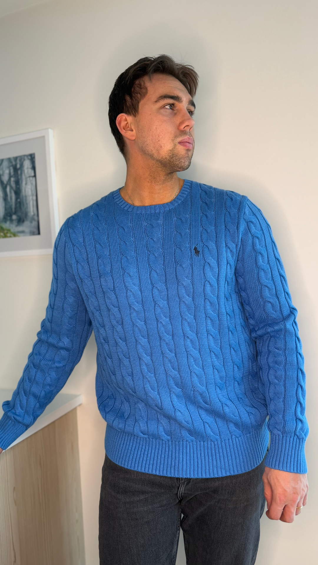 POLO PONY-EMBROIDED SWEATER