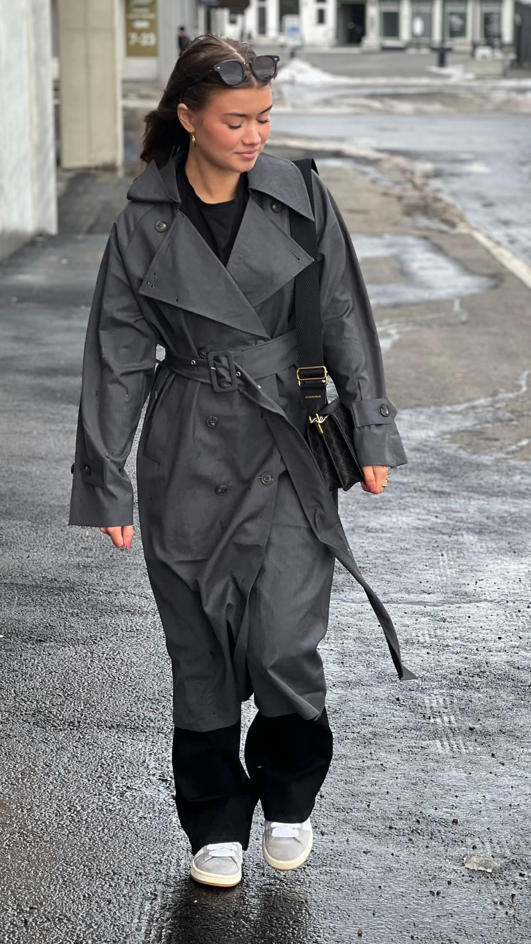 KEALYN COAT DARK GREY MELANGE