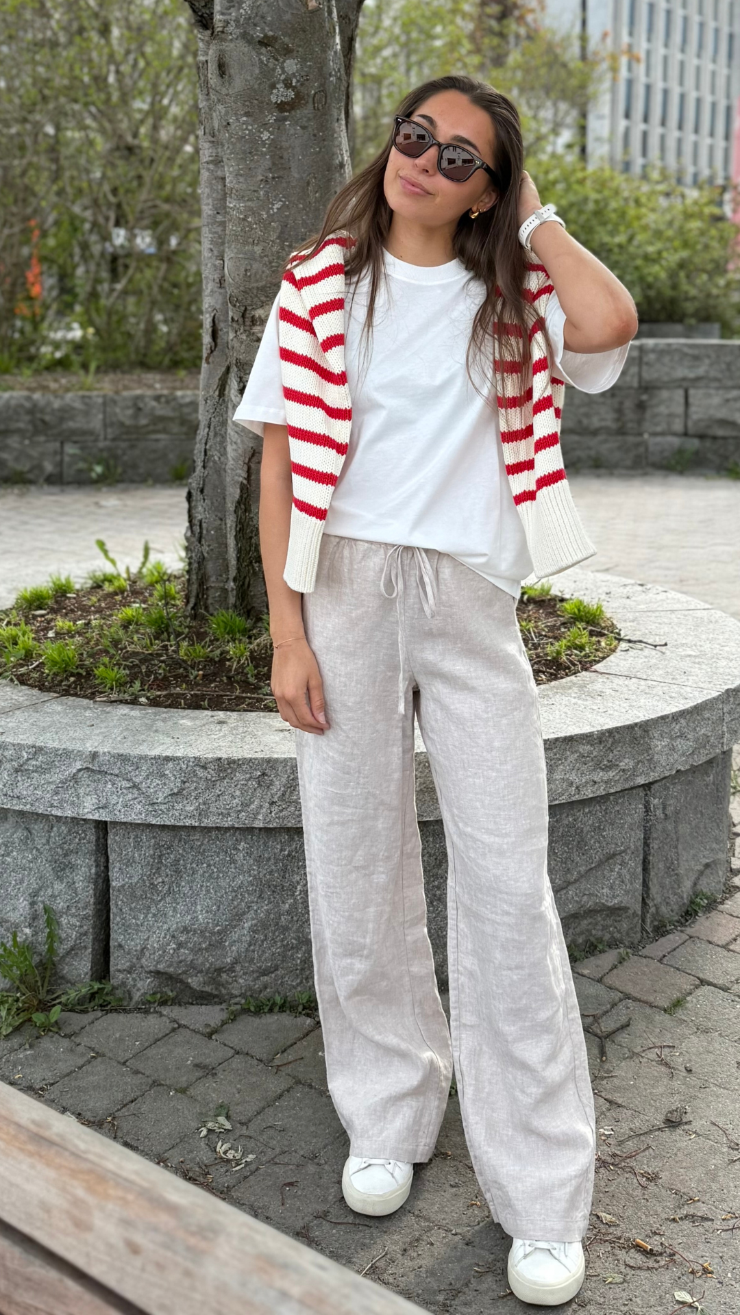 EMMIE LINEN PANTS BEIGE