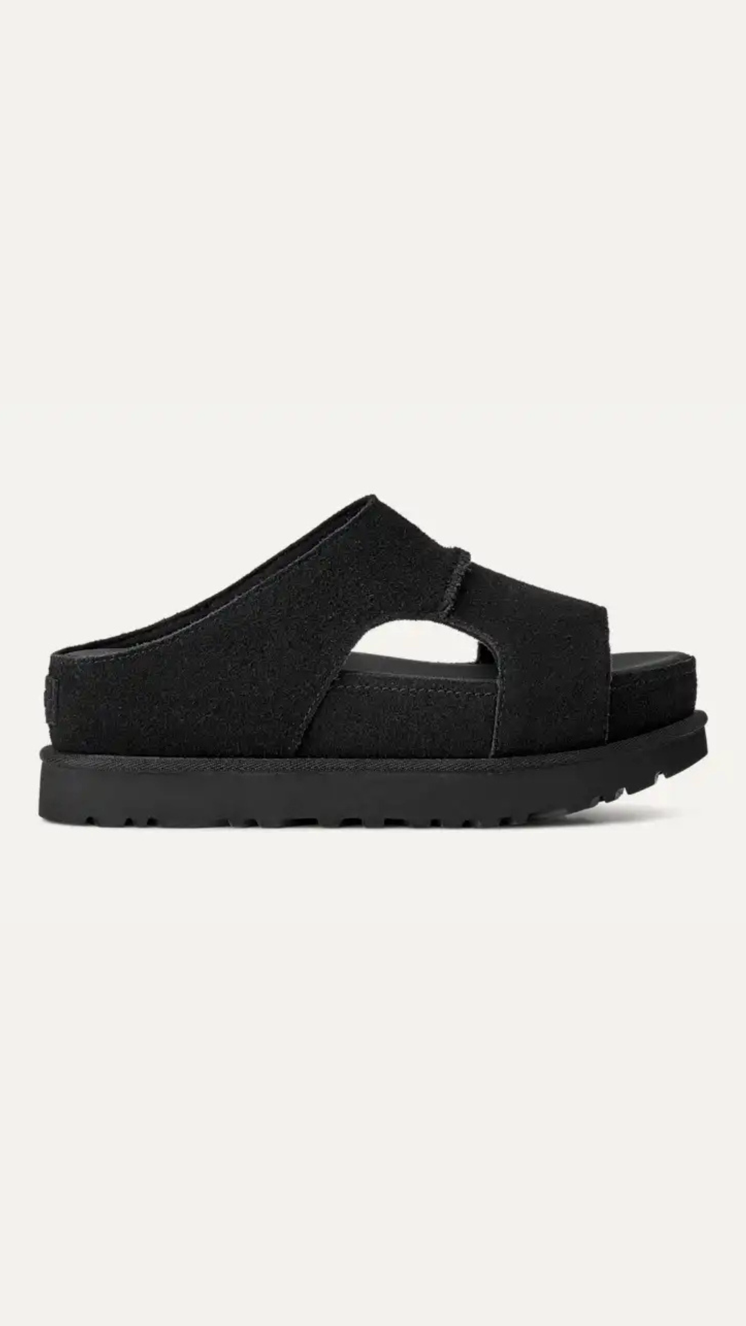 W GOLDENSTAR HI CUTOUT SLIDE BLACK