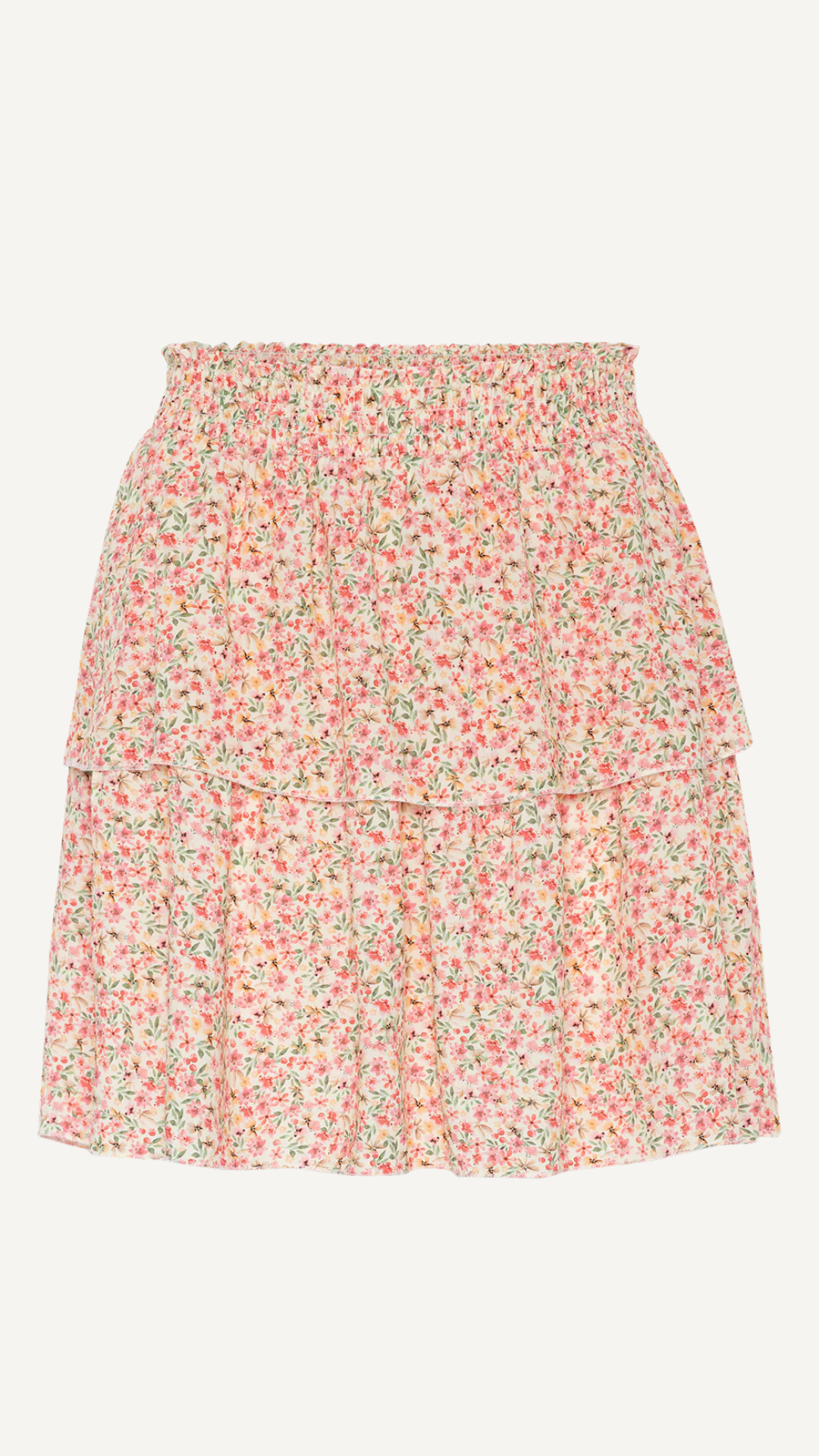 SALLY SHORT SKIRT LIGHT PINK FLOWER