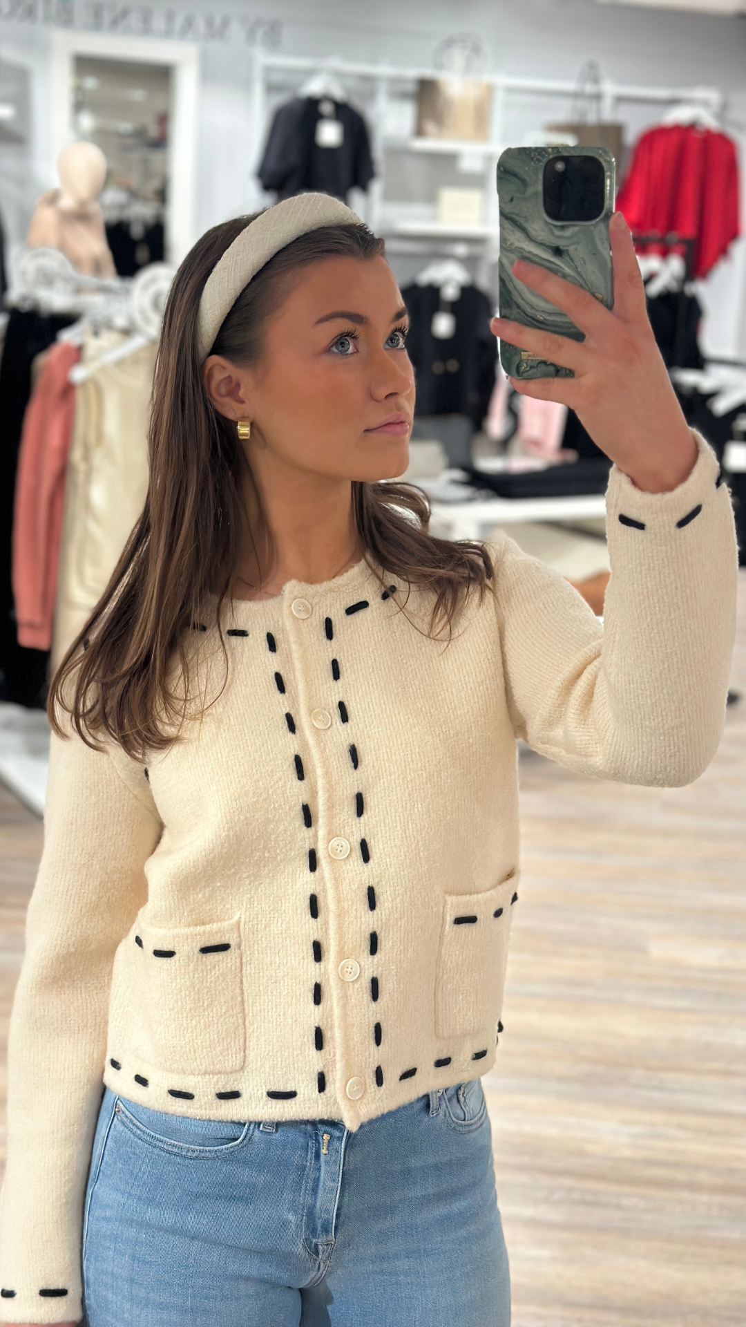 JULIETTE WOOL CARDIGAN IVORY