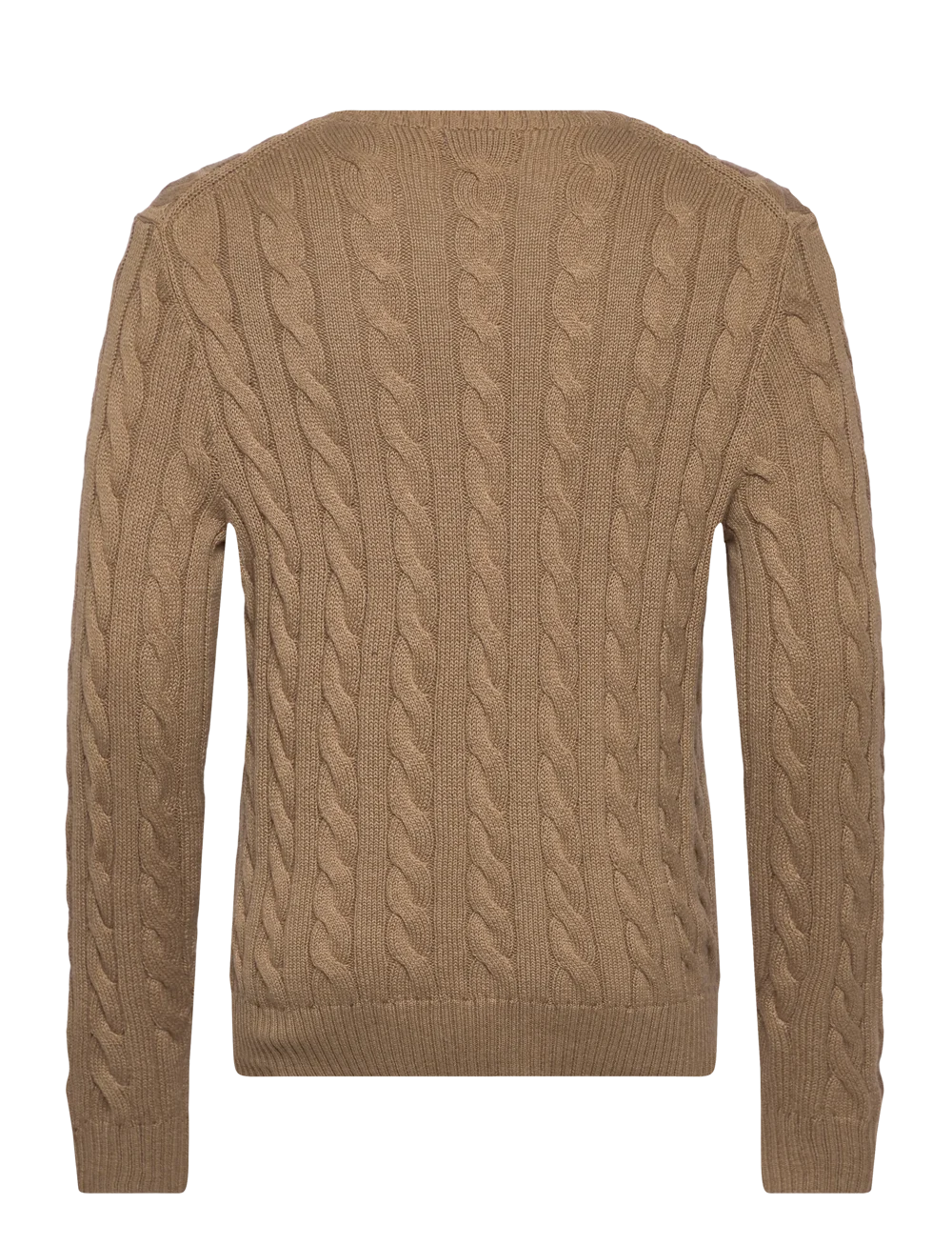 CABLE COTTON SWEATER BUFF CAMEL