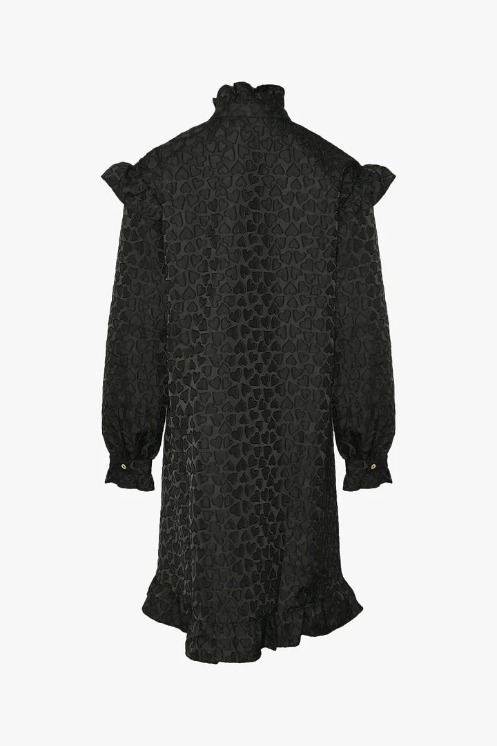 RENO RUBY RUFFLE DRESS BLACK