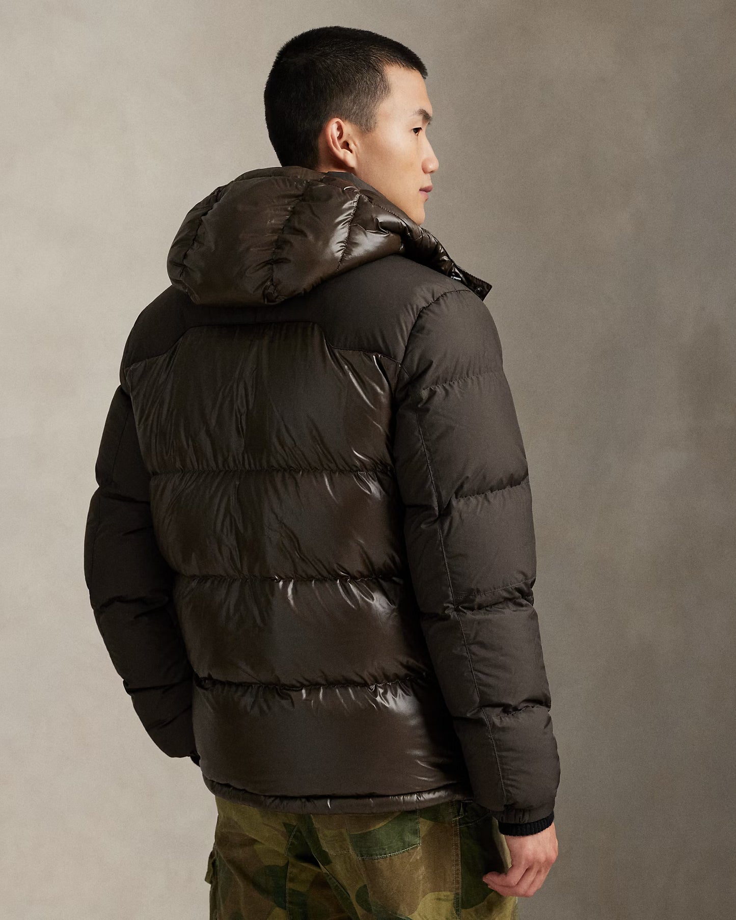 GORHAM TWO-TONE DOWN JACKET ANTIQUE BROWN