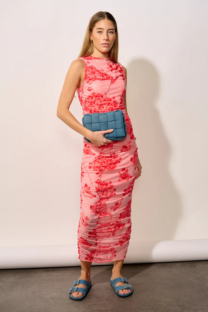 SUTTON DRESS ROSE PRINT