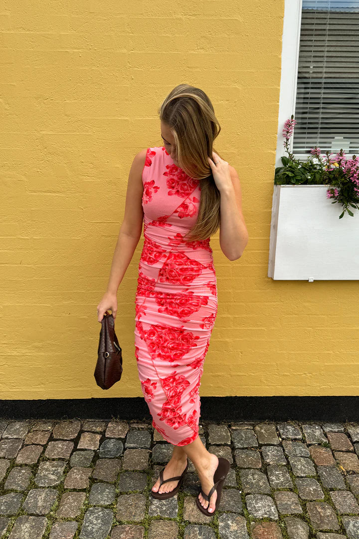 SUTTON DRESS ROSE PRINT