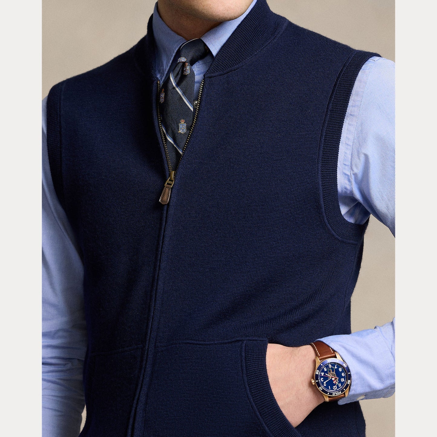 SLEEVELESS VEST HUNTER NAVY