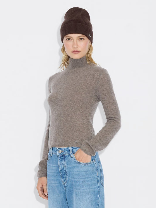 MILLI WOOL BEANIE DARK BROWN