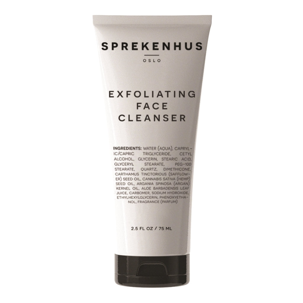 Exfoliating face cleanser