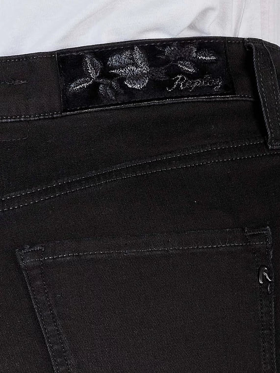 REYNE STRAIGHT JEANS SORT