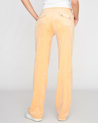 DEL REY CLASSIC VELOUR PANT POCKET JOGGEBUKSE BEACH SAND