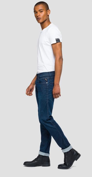 ANBASS SLIM-FIT JEANS BLÅ
