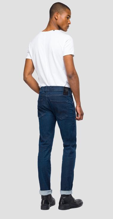 ANBASS SLIM-FIT JEANS BLÅ