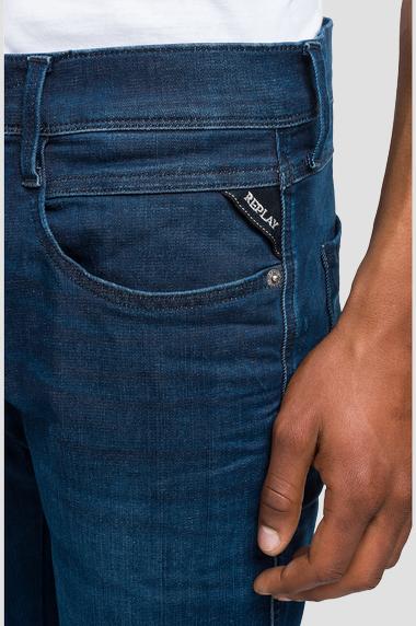 ANBASS SLIM-FIT JEANS BLÅ