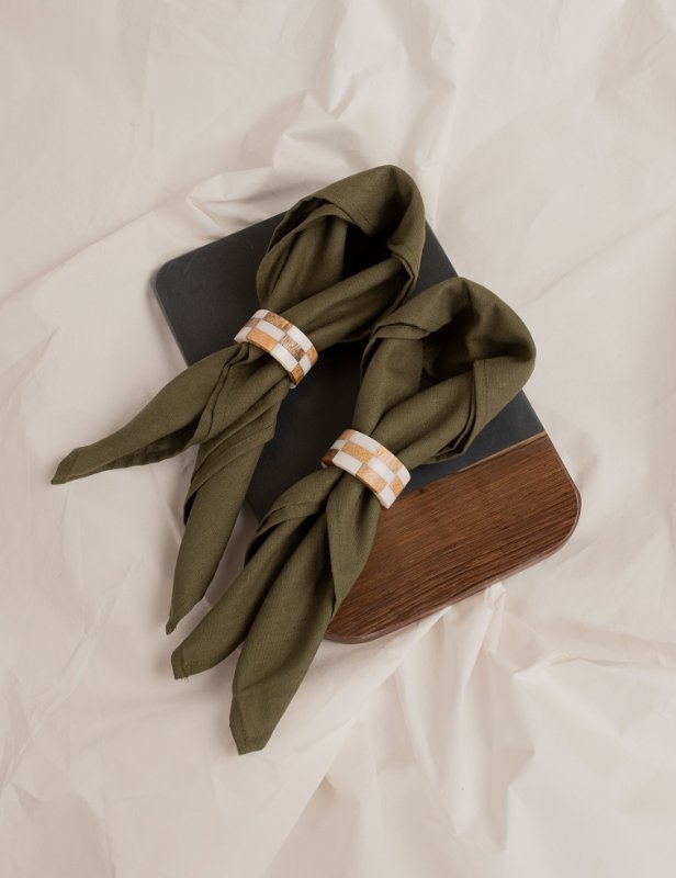 HOH NAPKIN 50X50 2PK GRØNNE TØYSERVIETTER