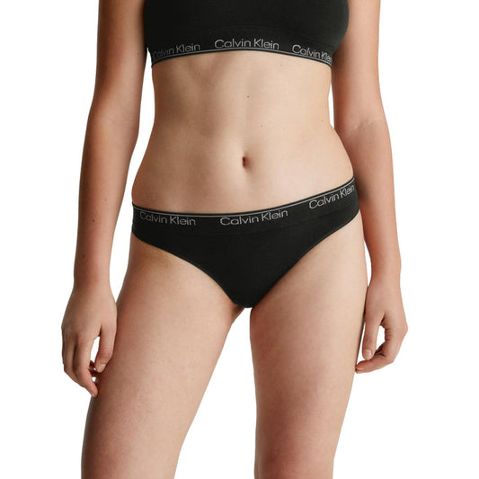 MODERN SEAMLESS THONG SVART