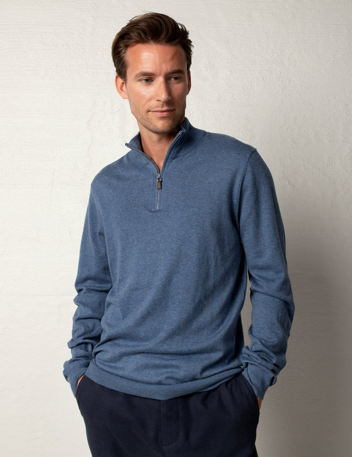 GARDA ZIP NECK CORONET BLUE