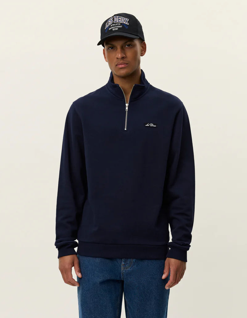 PATCH HALZ-ZIP SWEATSHIRT NAVY