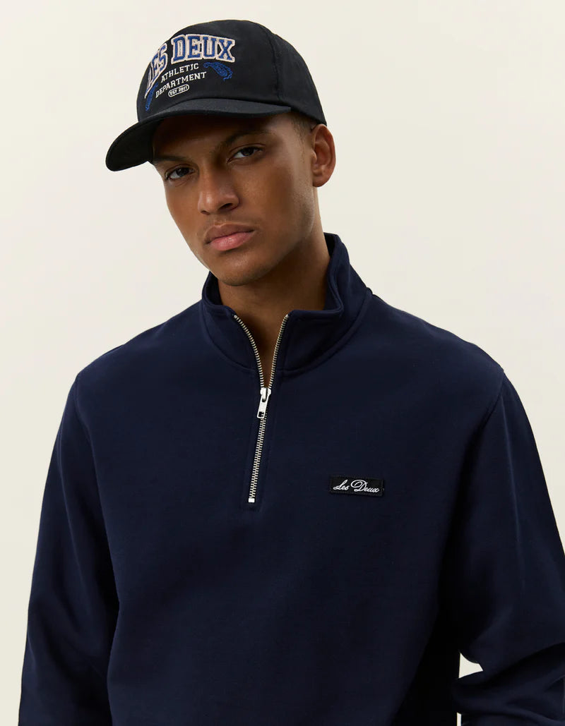 PATCH HALZ-ZIP SWEATSHIRT NAVY