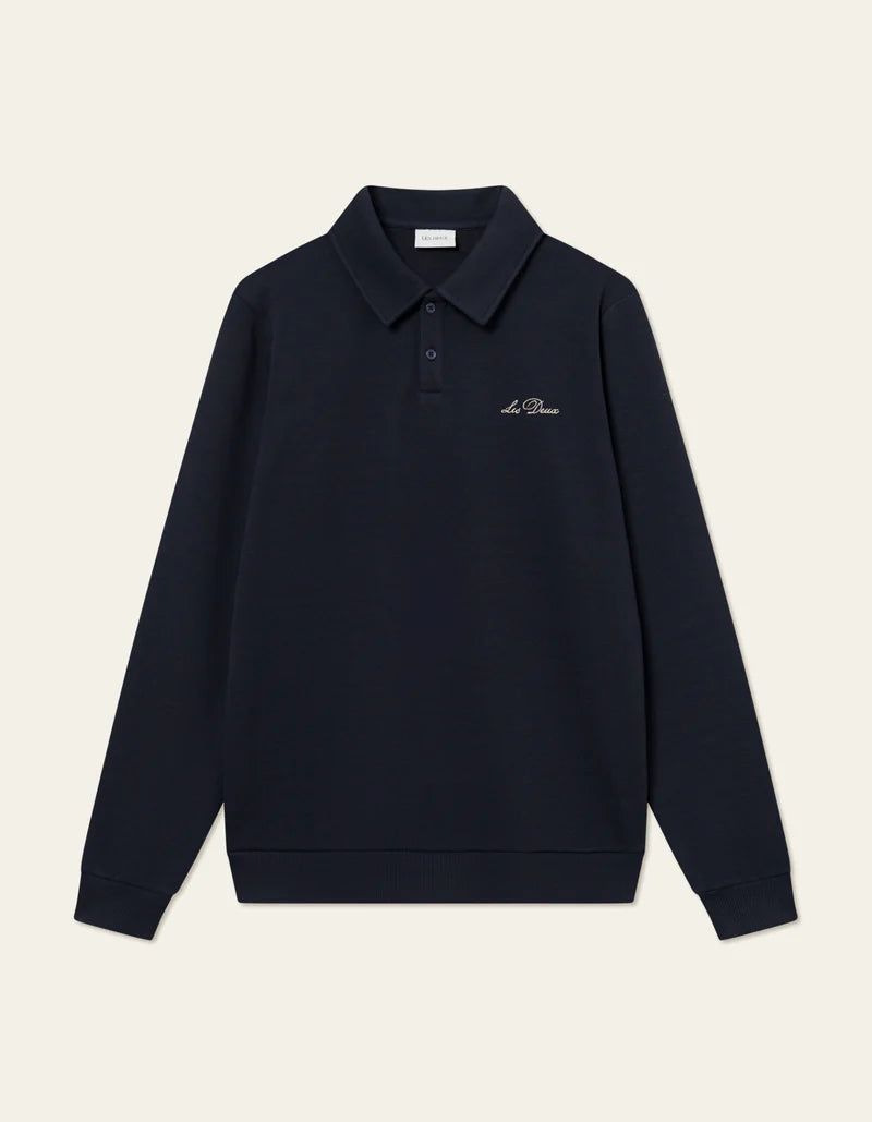 BEN POLO PIQUE SWEATSHIRT DARK NAVY