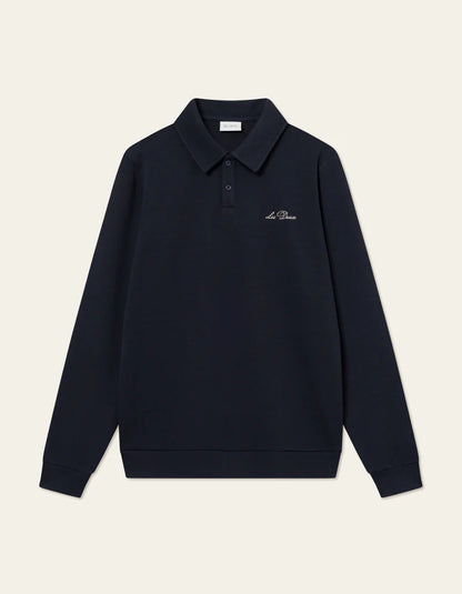 BEN POLO PIQUE SWEATSHIRT DARK NAVY
