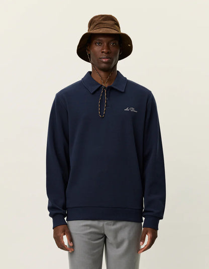 BEN POLO PIQUE SWEATSHIRT DARK NAVY