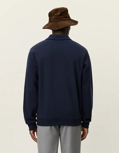 BEN POLO PIQUE SWEATSHIRT DARK NAVY
