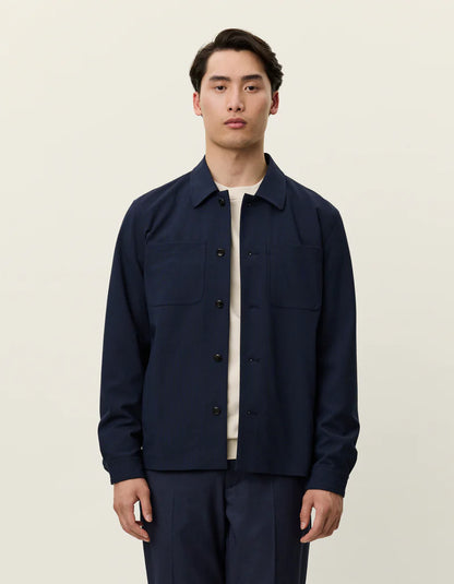 MARSEILLE TEXTURED JACKET NAVY
