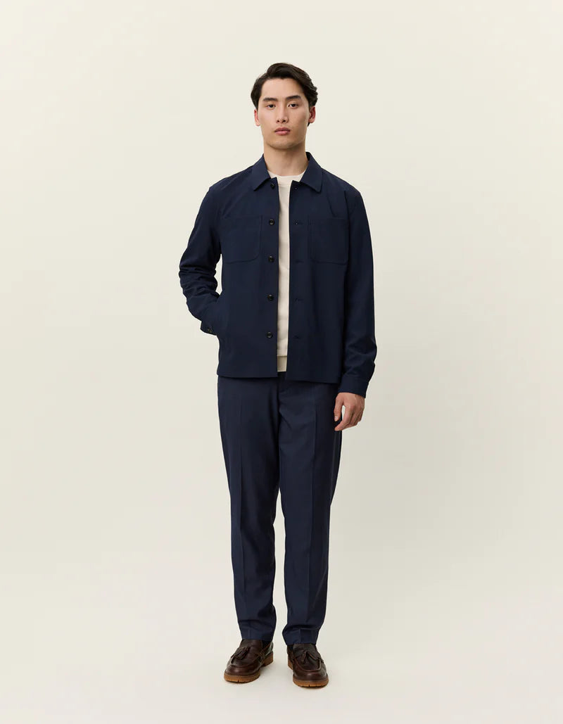 MARSEILLE TEXTURED JACKET NAVY